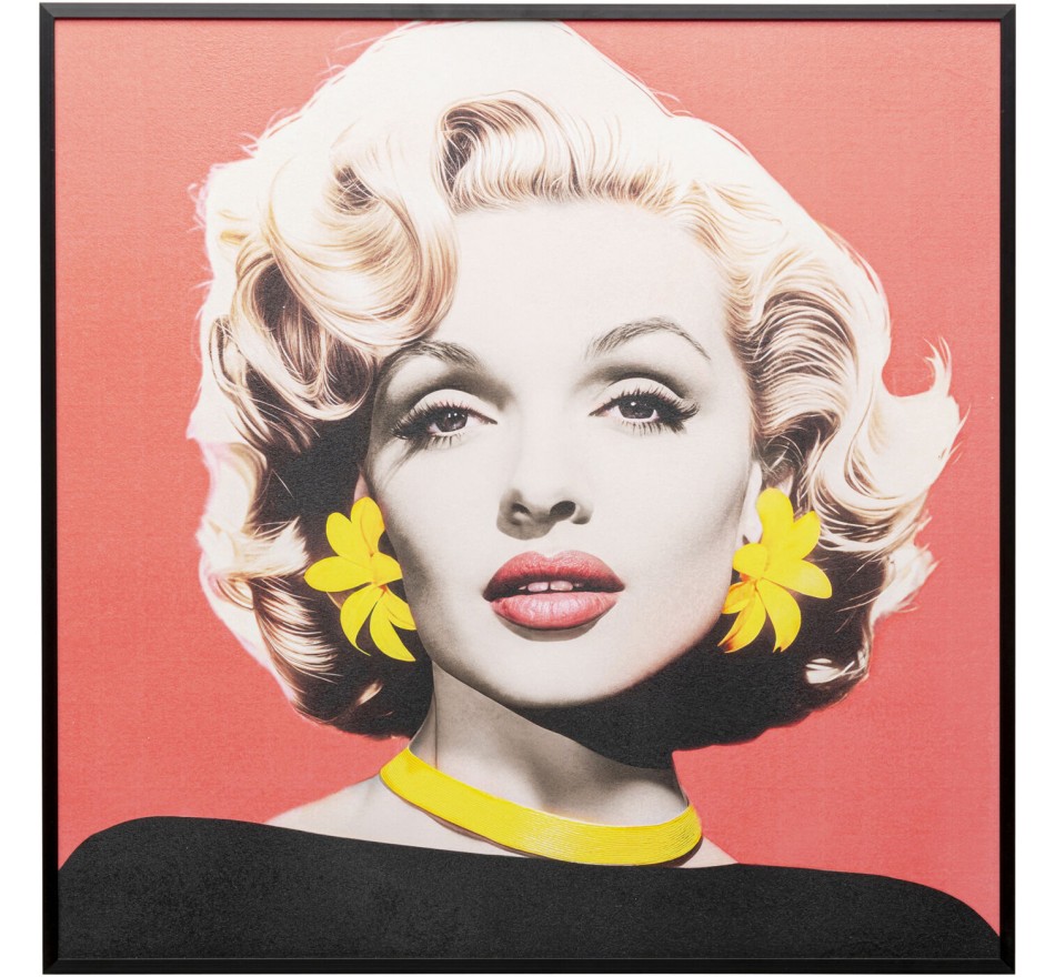 Affiche encadrée Diva 60x60cm blonde Kare Design