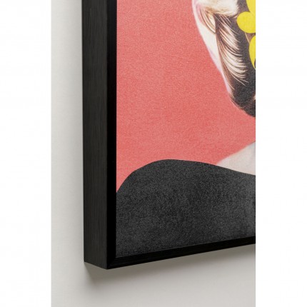 Affiche encadrée Diva 60x60cm blonde Kare Design