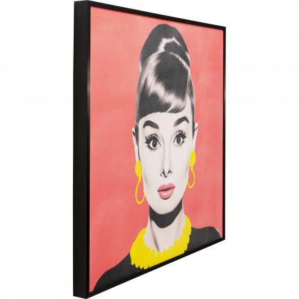 Framed Picture Diva 60x60cm brunette Kare Design