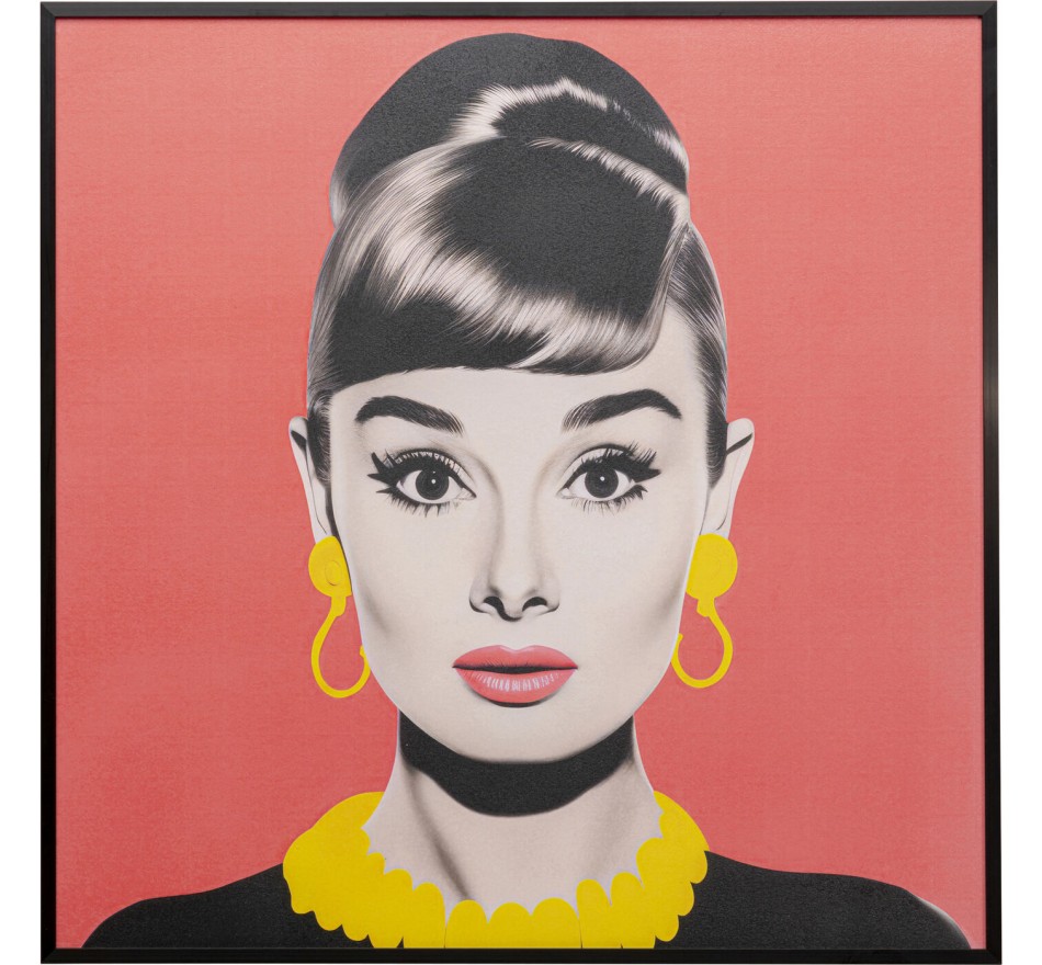 Framed Picture Diva 60x60cm brunette Kare Design