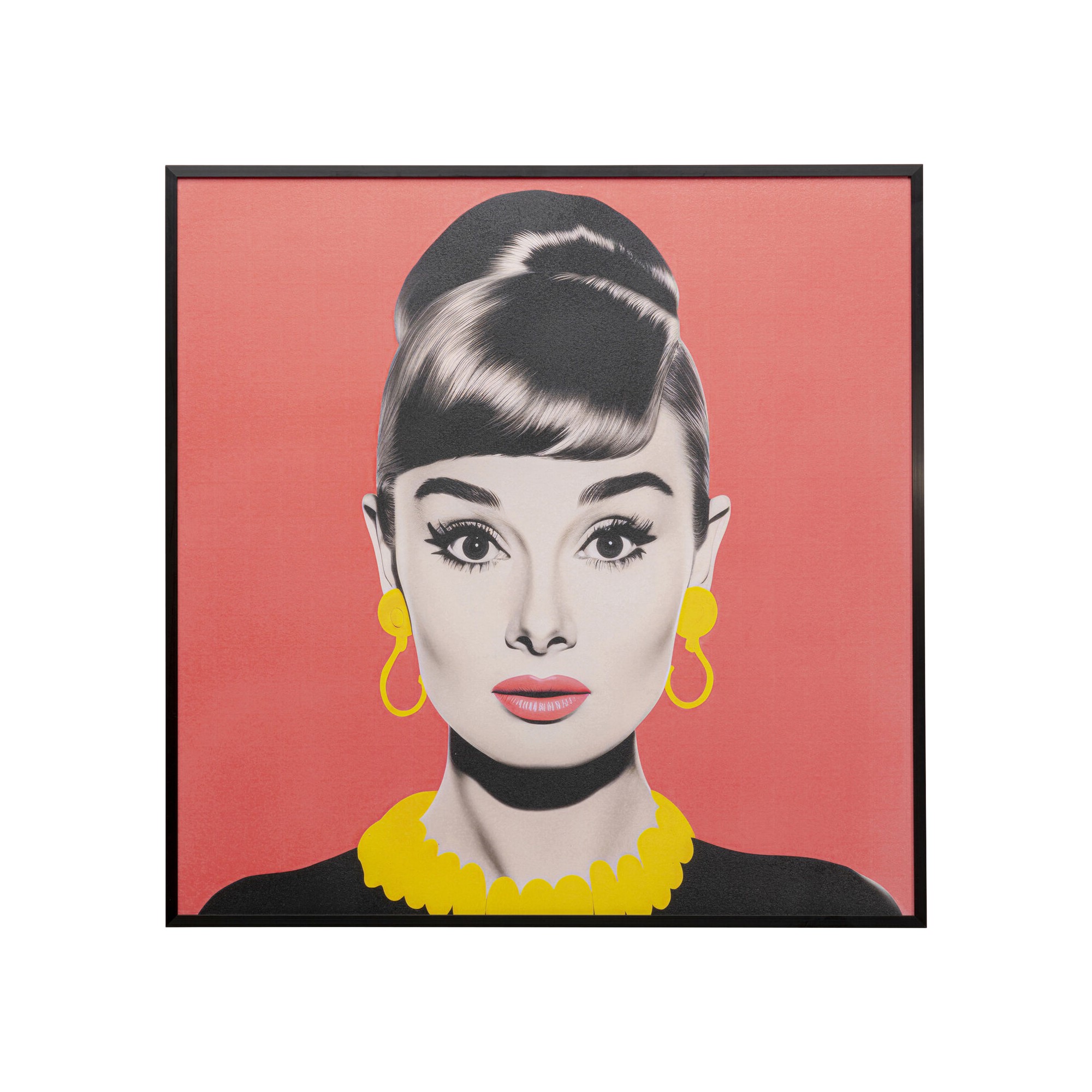 Tableau encadré Diva Brunette 60x60cm