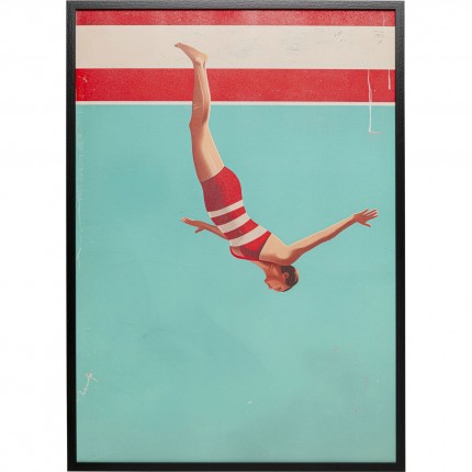 Affiche encadrée plongeon 73x103cm Kare Design