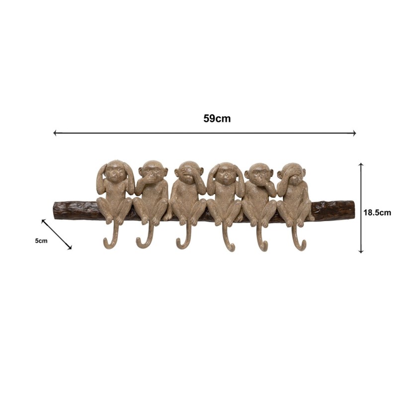 Garderobe murale Six Monkeys 59cm