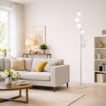 Vloerlamp Scala Balls 160cm beige Kare Design