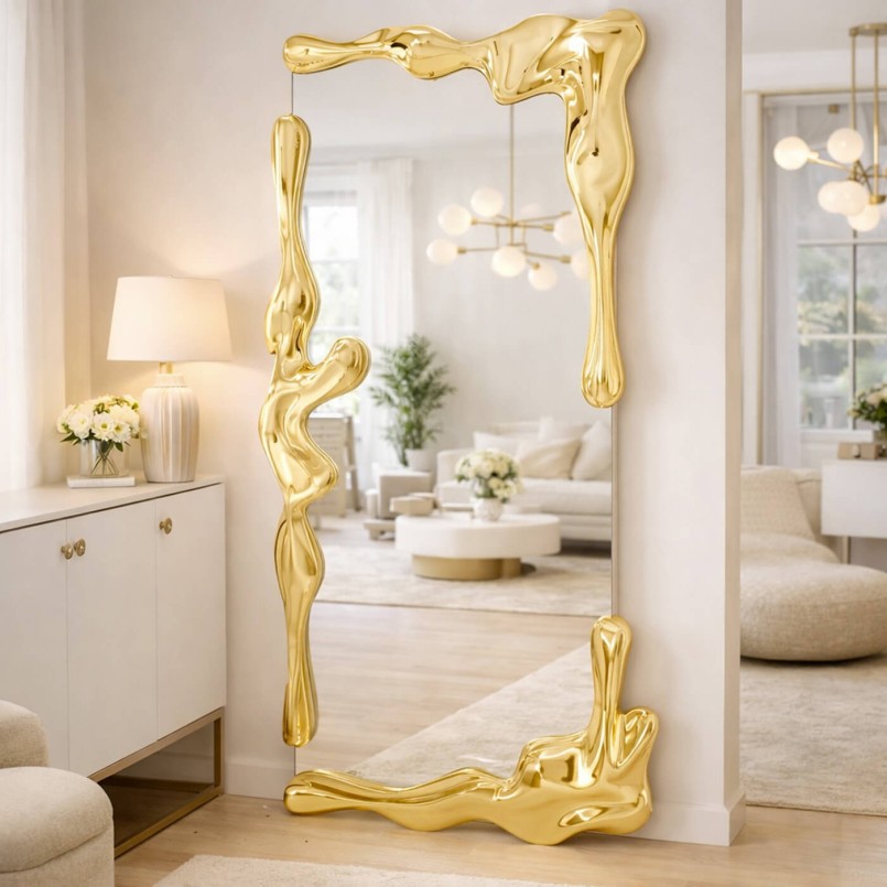 Miroir doré - Lava - Kare Design