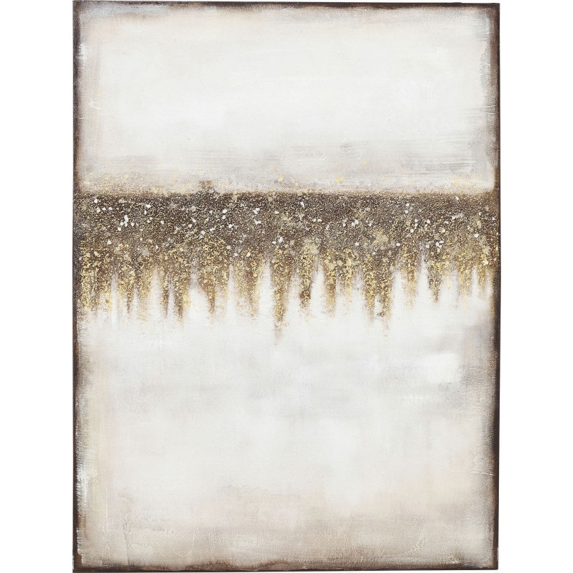 Peinture contemporaine abstraite marron - Abstract Fields - Kare Design