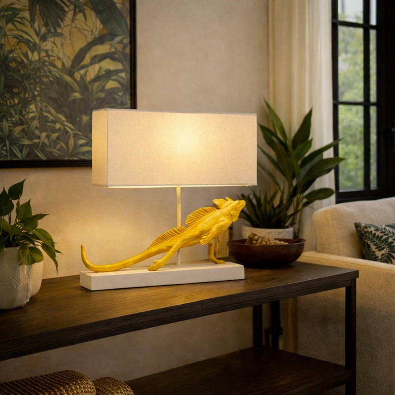 Tafellamp goud iguana Kare Design