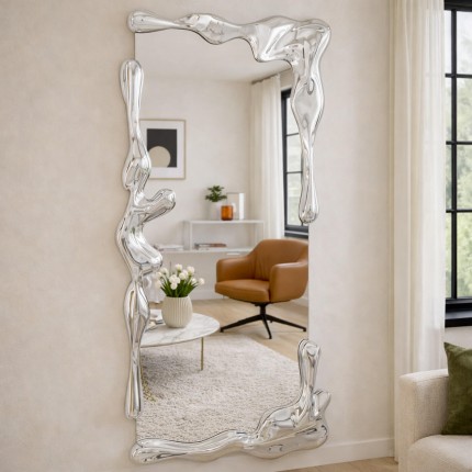 Miroir Lava 180x90cm argenté Kare Design