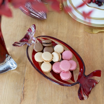 Coupe bonbon rouge 34cm Kare Design
