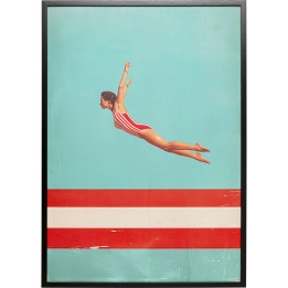 Tableau encadré Jumping Girl Up 103x73cm