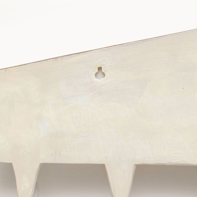 Portemanteau mural chiens blanc et marron - Kare Design