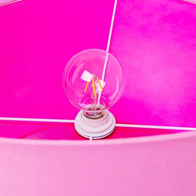 Vloerlamp Erosia 157cm roze Kare Design