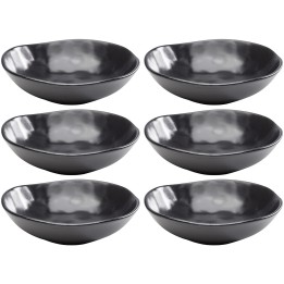 Assiettes creuses noire en faïence - Organic - Kare Design