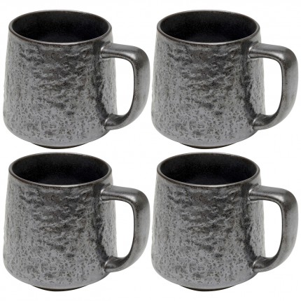 Mug Cosmos black (4/set) Kare Design