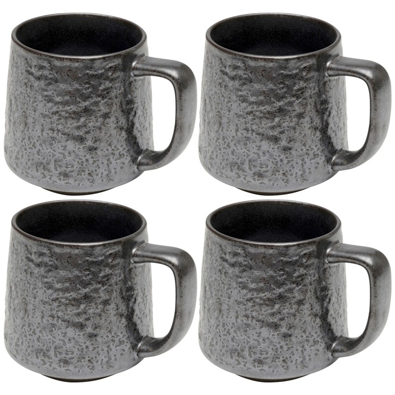 Mugs noirs en grès - Cosmos - Kare Design