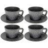 Black espresso cups - Cosmos - Kare Design