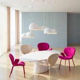 Suspension blanche en fibre de verre - Cloud Beam - Kare Design