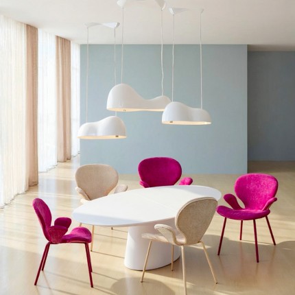 Suspension Cloud Beam Double 70cm blanche Kare Design