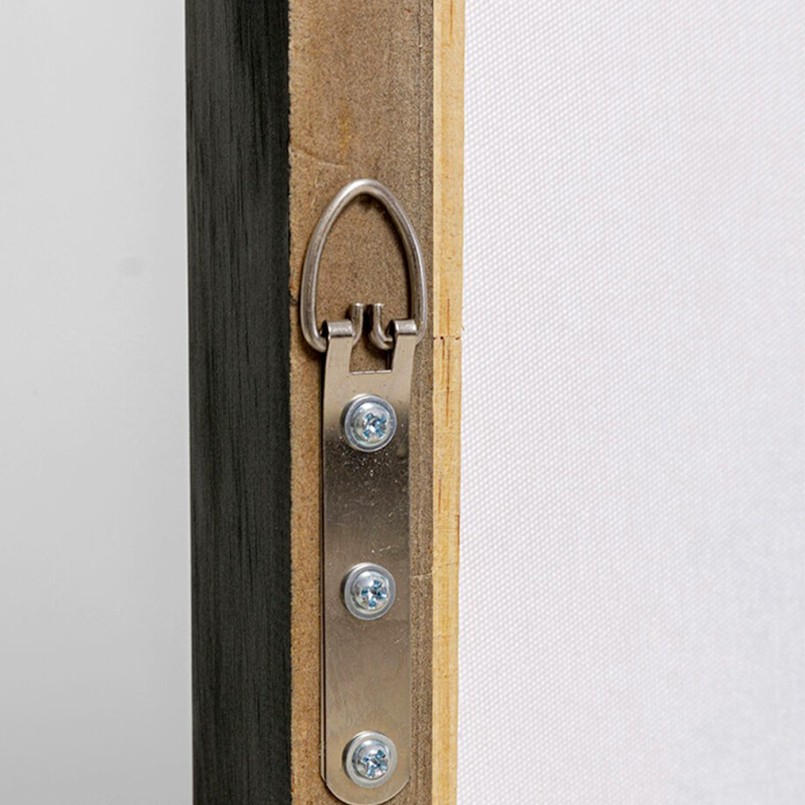 Wit, taupe en zwart abstract canvas - Dust - Kare Design