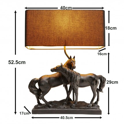 Lampe chevaux duo Kare Design