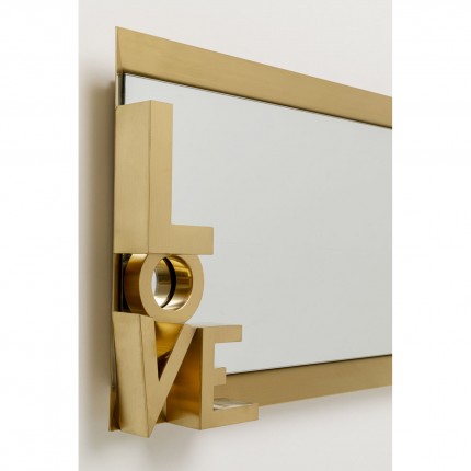 Spiegel Love 3D 40x110cm goud Kare Design