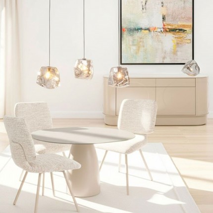 Lampe Aura 30cm fumée Kare Design