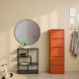 Miroir mural rond noir - Scarlet - Kare Design