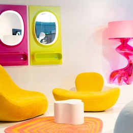 Table basse blanche avec coffre de rangement - Lotus - Kare Design