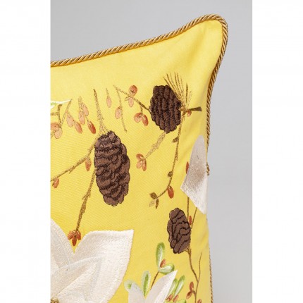 Coussin Arbusti jaune Kare Design