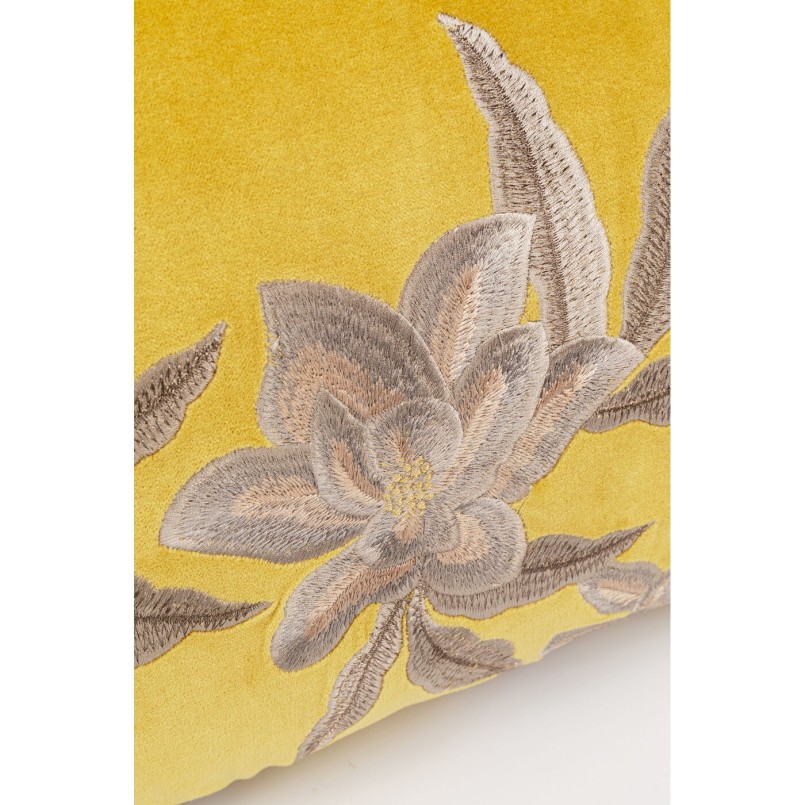 Coussin Lovely Flowers jaune 60x40cm