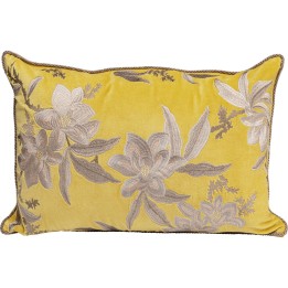 Coussin Lovely Flowers jaune 60x40cm