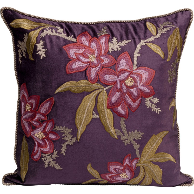 Coussin Lovely Flowers violet 50x50cm