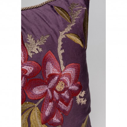 Coussin violet fleurs Kare Design