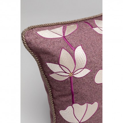 Cushion Zari purple Kare Design