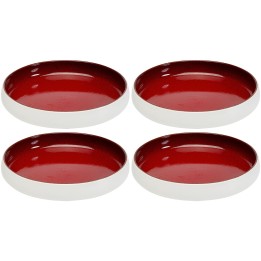 Red porcelain plates set of 6 - Colorino - Kare Design