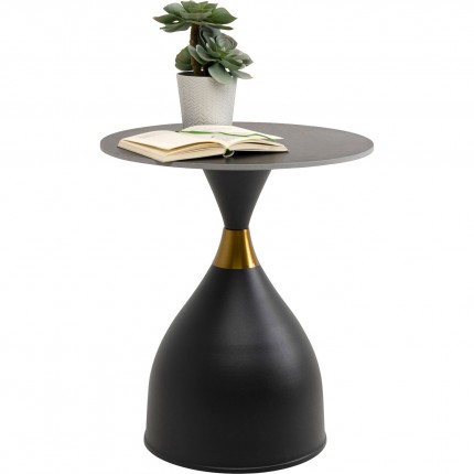 Table d'appoint Wish noire 50cm Kare Design