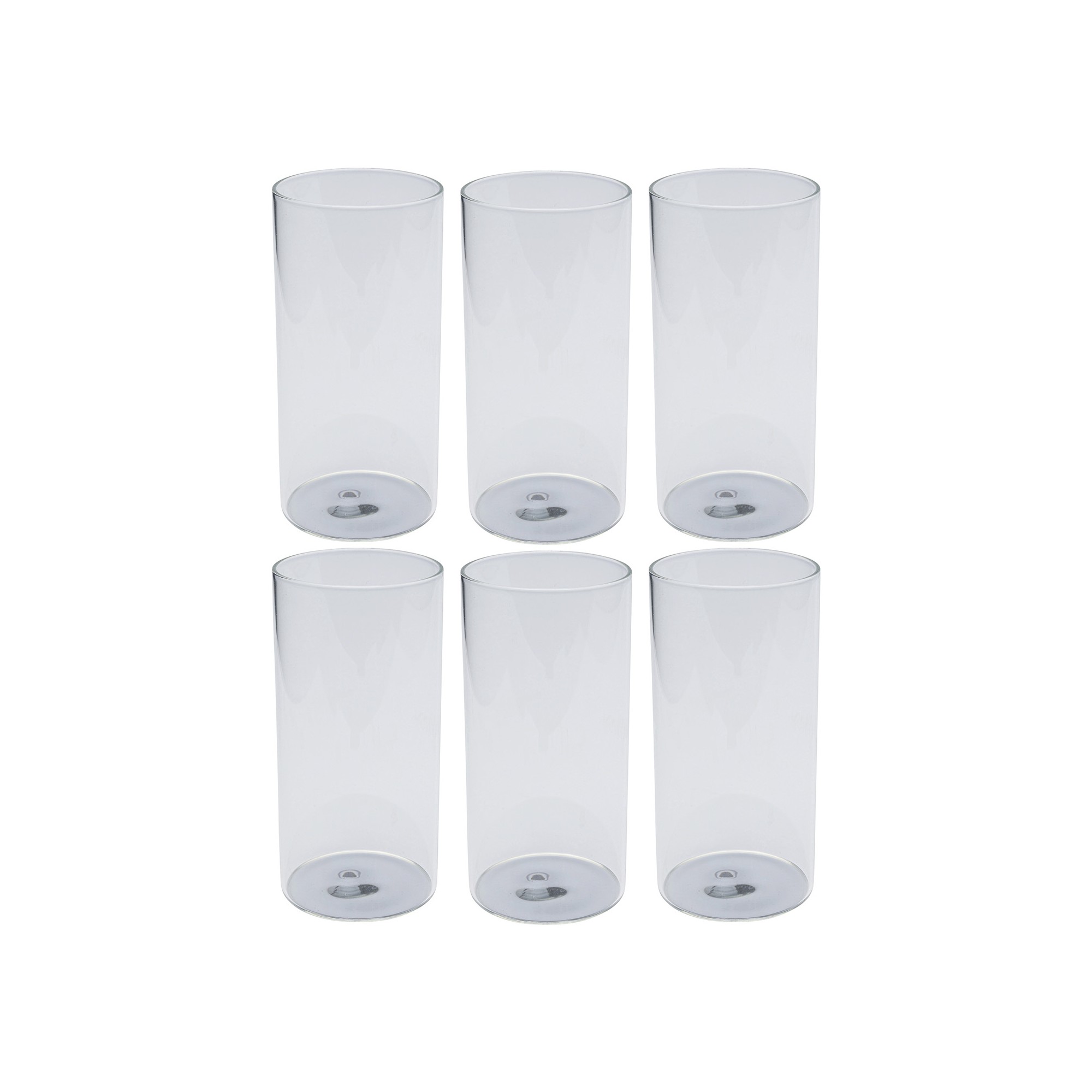 Waterglazen Electra zilver (6/set) Kare Design