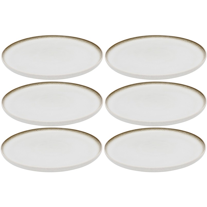 Plate Elio Ø21cm (6/Set) Kare Design