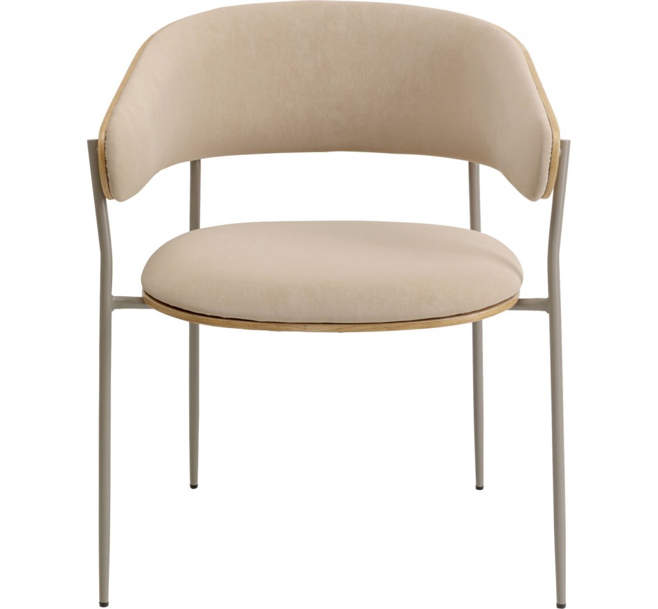 Stoel met armleuningen Cindy eik Kare Design