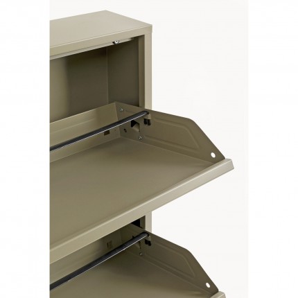 Casier à chaussures Caruso kaki 3 tiroirs Kare Design