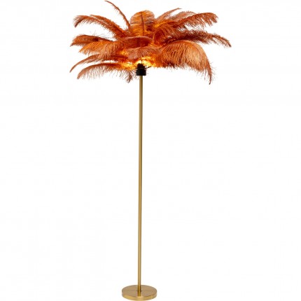 Lampadaire plumes 165cm marron Kare Design