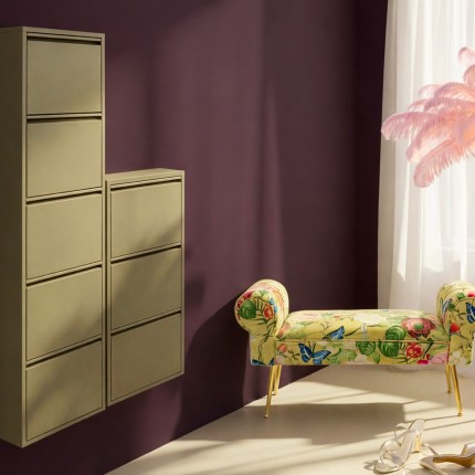 Schoenenkast Caruso kaki 3 laden Kare Design