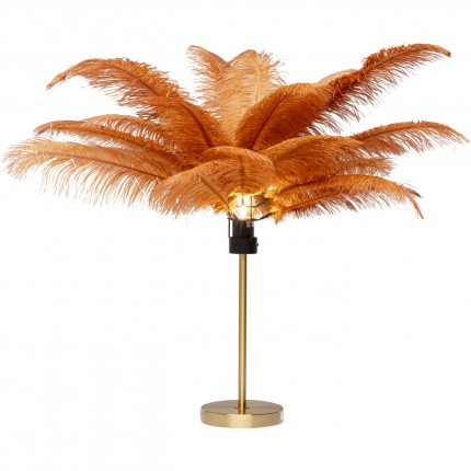 Lampe plumes marron Kare Design
