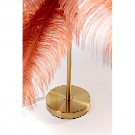 Table Lamp feathers brown Kare Design