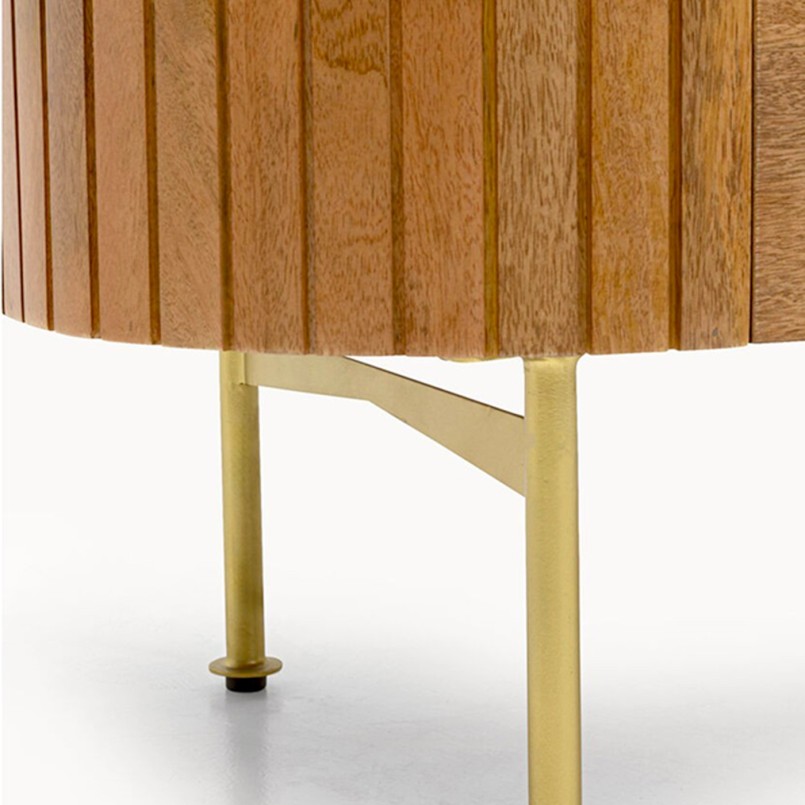 Buffet en manguier massif et marbre blanc - Grace - Kare Design