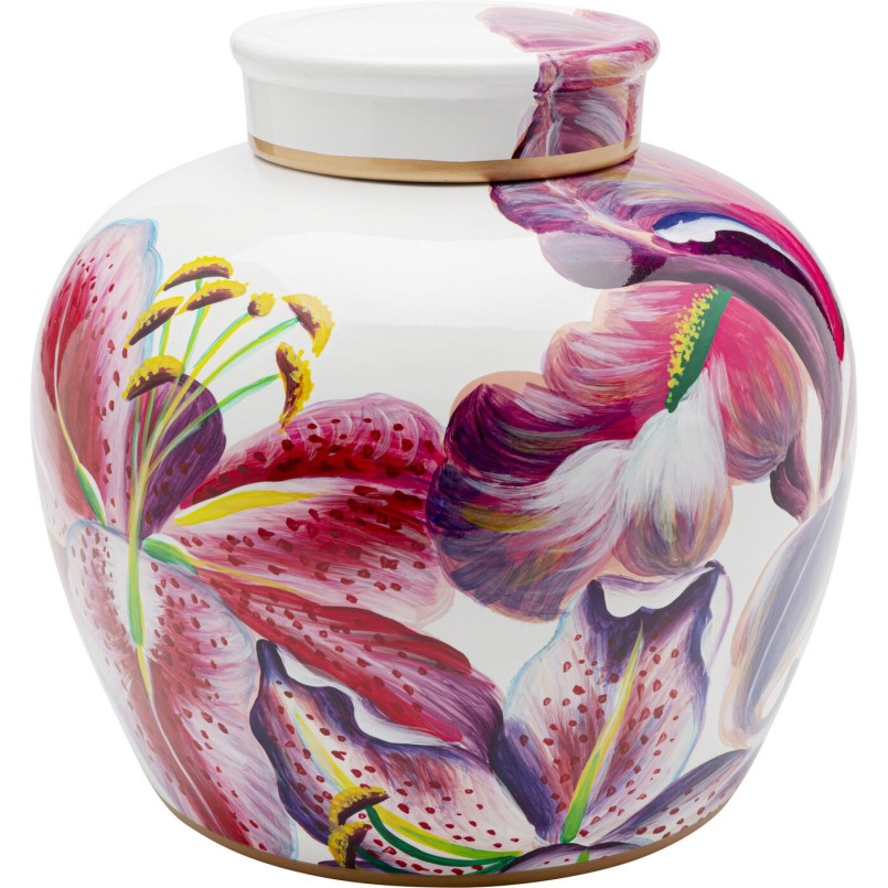 Boîte décorative Lillies pink Ø27cm