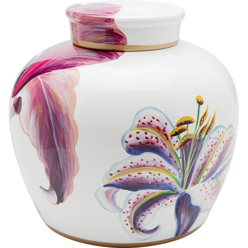 Boîte décorative Lillies pink Ø27cm