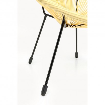 Tuinfauteuil Acapulco pastel geel Kare Design