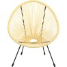 Fauteuil Acapulco jaune clair