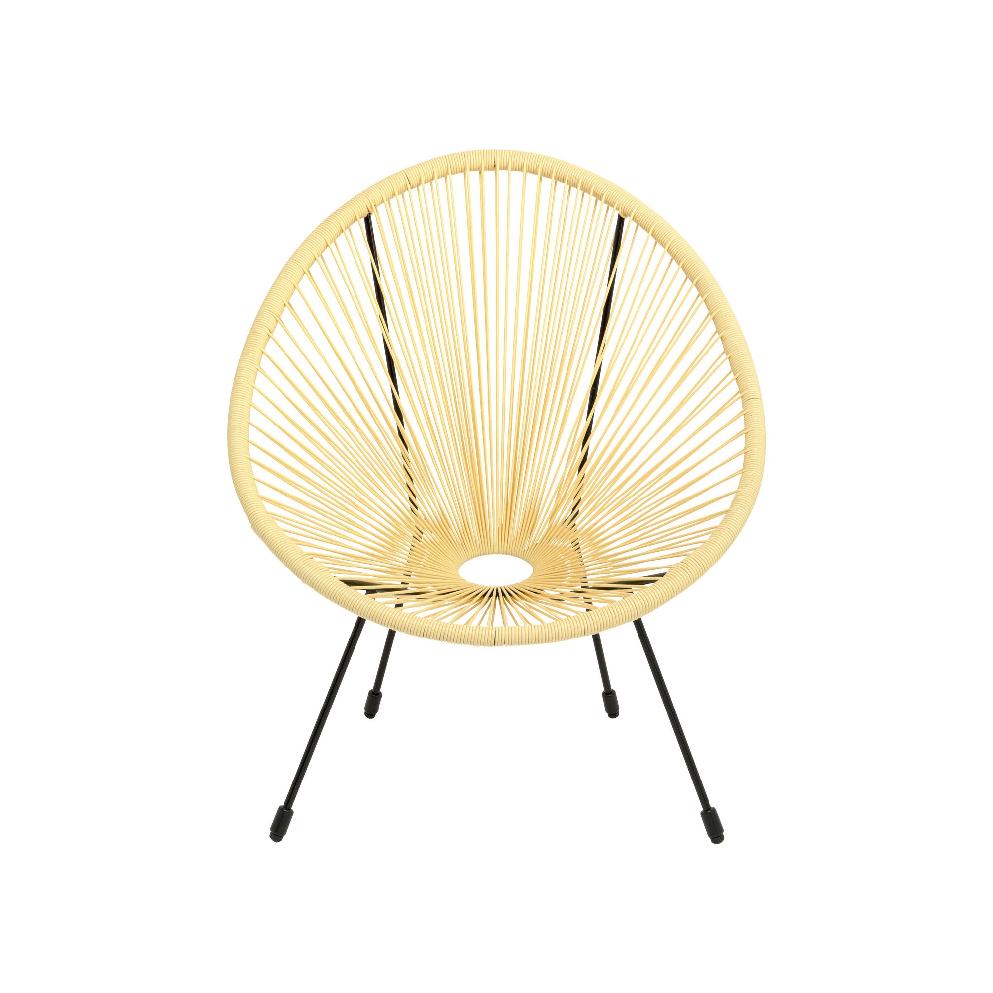 Fauteuil Acapulco jaune clair